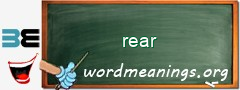 WordMeaning blackboard for rear